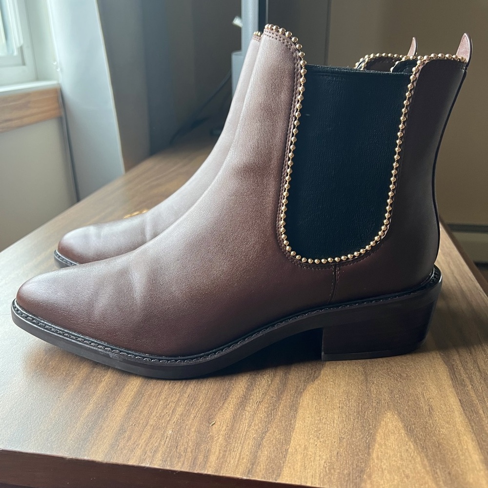 Brown Coach Ankle Boots